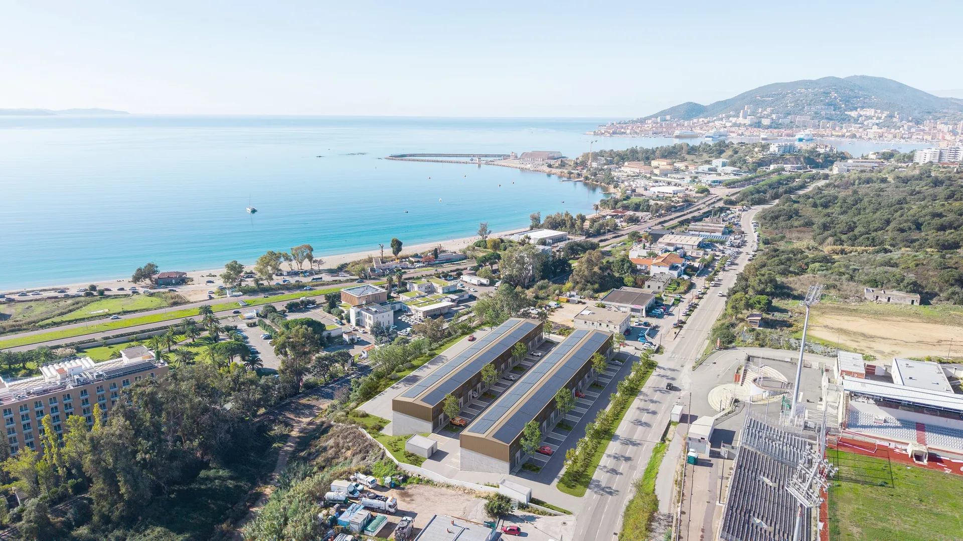 Le Vazzio, hangars et locaux d'activité neufs à l'entrée d'Ajaccio Le Vazzio, hangars et locaux d'activité neufs à l'entrée d'Ajaccio